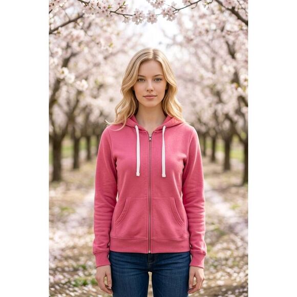 Avalanche Tops - 🇬🇪🍑Avalanche Coral Fleece Lined Zippered Front Hoodie Sweatshirt Large